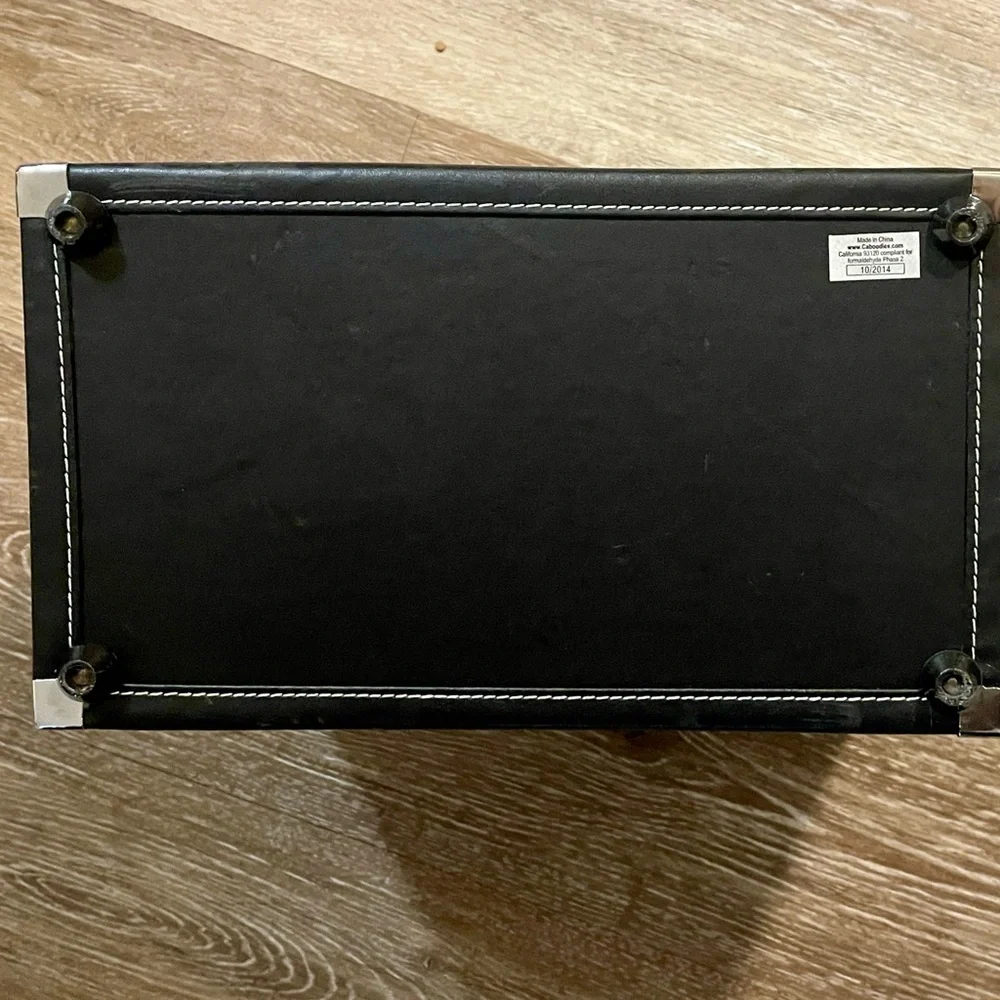 Vintage Caboodles Black Lace Train Case